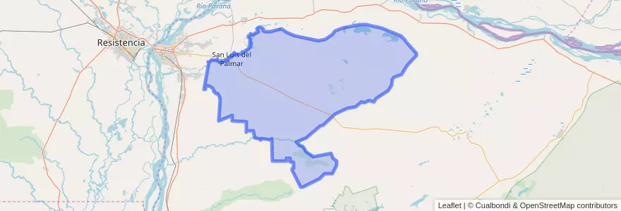 Mapa de ubicacion de Municipio de San Luis del Palmar.