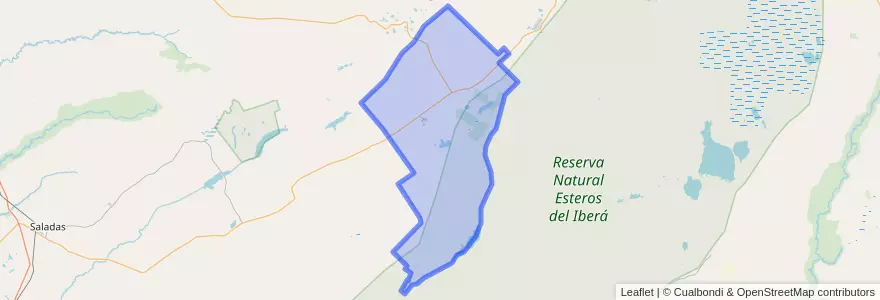 Mapa de ubicacion de Municipio de San Miguel.