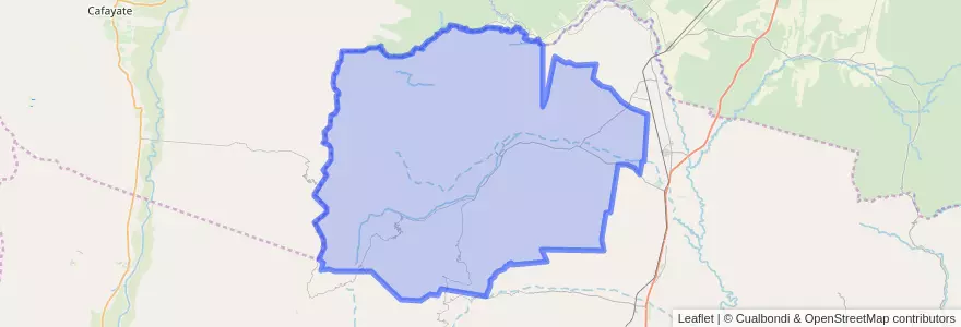 Mapa de ubicacion de Municipio de San Pedro de Colalao.