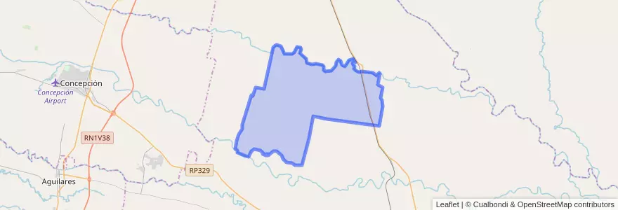 Mapa de ubicacion de Municipio de San Pedro y San Antonio.