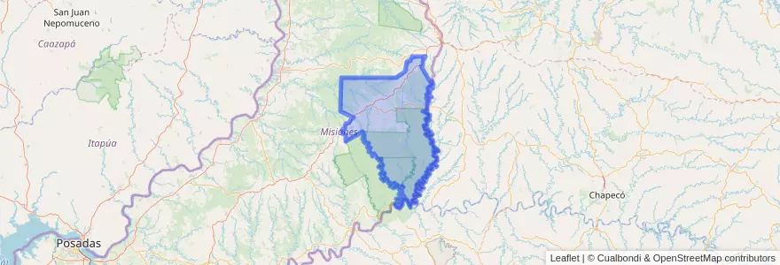 Mapa de ubicacion de Municipio de San Pedro.