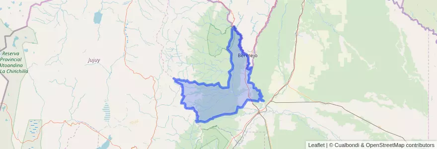 Mapa de ubicacion de Municipio de San Ramón de la Nueva Orán.