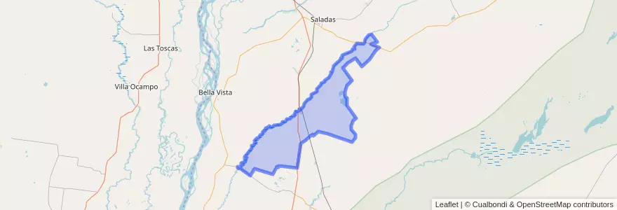Mapa de ubicacion de Municipio de San Roque.