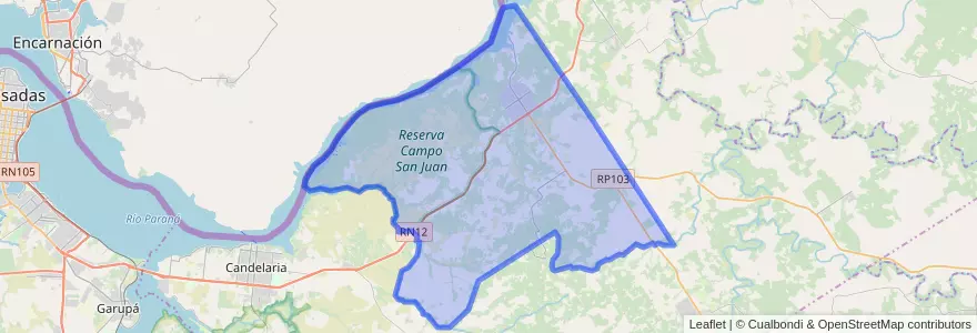 Mapa de ubicacion de Municipio de Santa Ana.