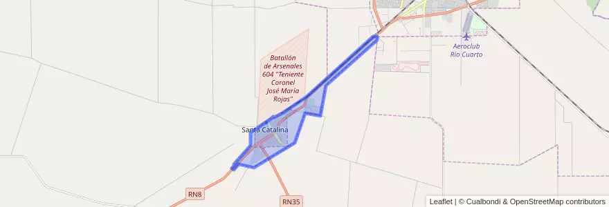 Mapa de ubicacion de Municipio de Santa Catalina.