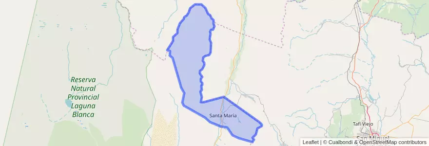 Mapa de ubicacion de Municipio de Santa María.