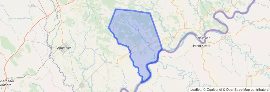 Mapa de ubicacion de Municipio de Santa María.