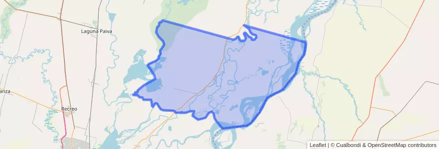 Mapa de ubicacion de Municipio de Santa Rosa de Calchines.