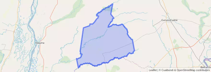 Mapa de ubicacion de Municipio de Sauce.