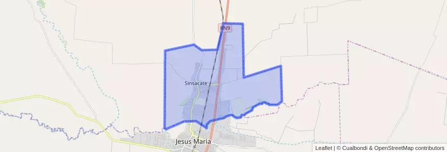 Mapa de ubicacion de Municipio de Sinsacate.
