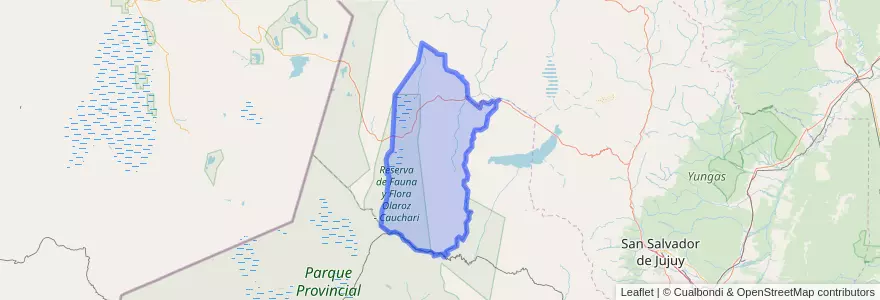 Mapa de ubicacion de Municipio de Susques.