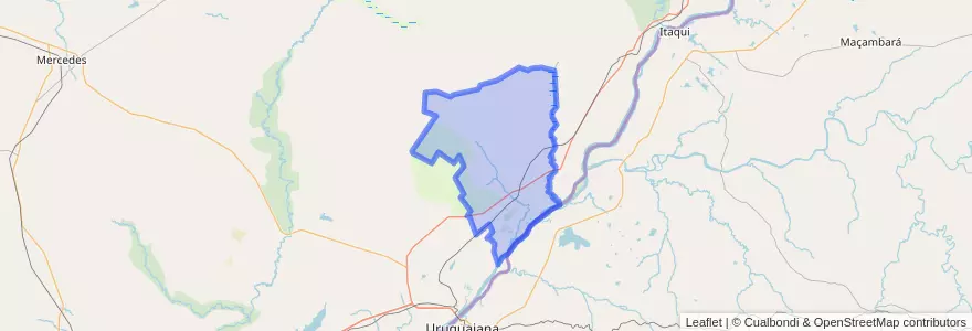 Mapa de ubicacion de Municipio de Tapebicuá.