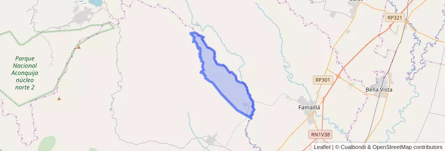 Mapa de ubicacion de Municipio de Teniente Berdina.