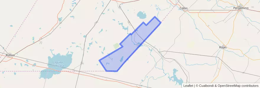 Mapa de ubicacion de Municipio de Teodelina.