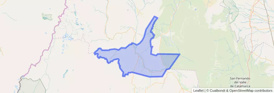 Mapa de ubicacion de Municipio de Tinogasta.