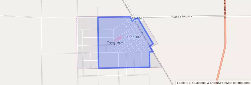 Mapa de ubicacion de Municipio de Tosquita.