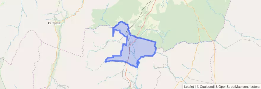 Mapa de ubicacion de Municipio de Trancas.