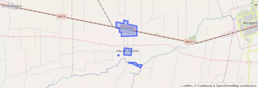 Mapa de ubicacion de Municipio de Tránsito.