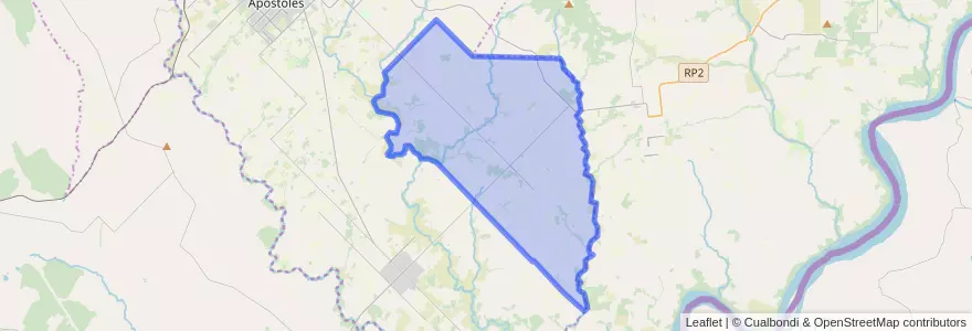 Mapa de ubicacion de Municipio de Tres Capones.