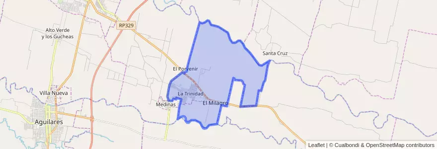 Mapa de ubicacion de Municipio de Trinidad.