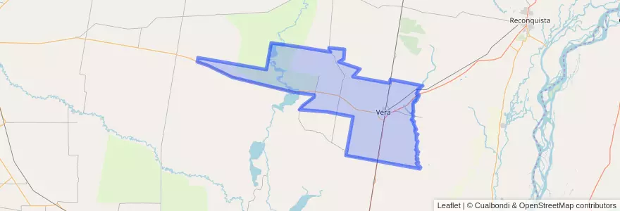 Mapa de ubicacion de Municipio de Vera.