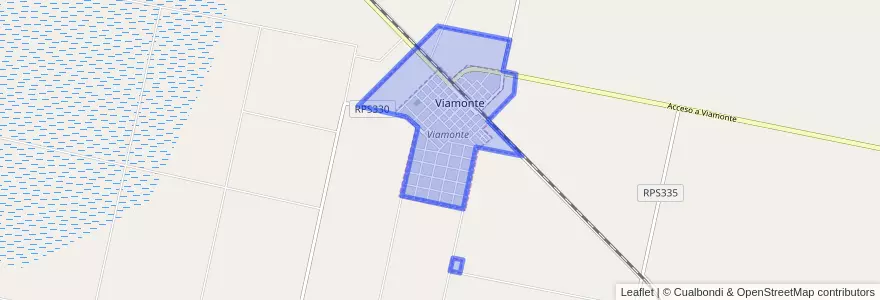 Mapa de ubicacion de Municipio de Viamonte.