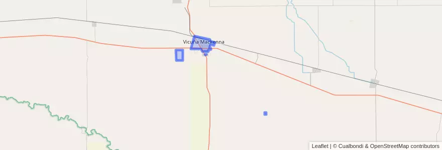 Mapa de ubicacion de Municipio de Vicuña Mackenna.