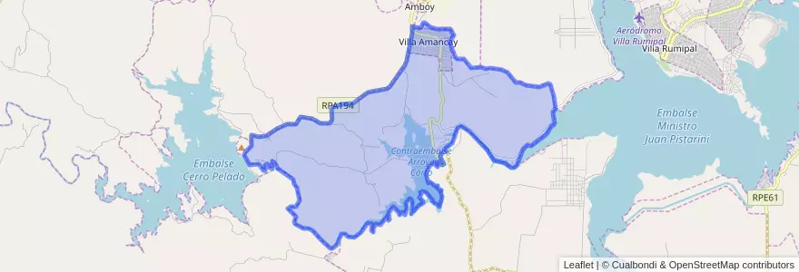 Mapa de ubicacion de Municipio de Villa Amancay.