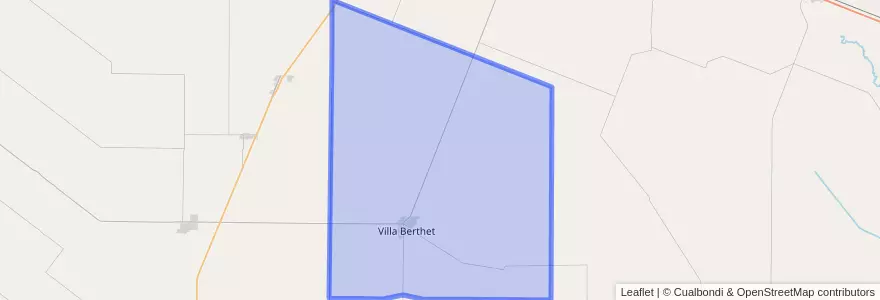 Mapa de ubicacion de Municipio de Villa Berthet.