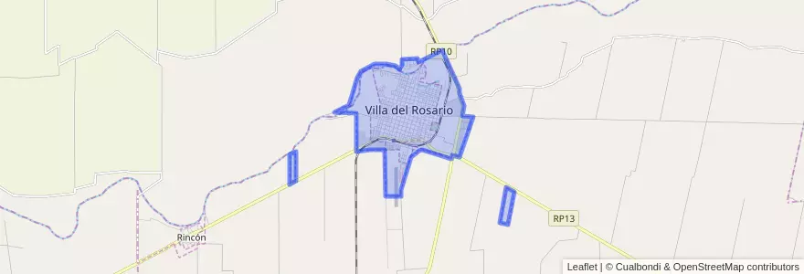 Mapa de ubicacion de Municipio de Villa del Rosario.