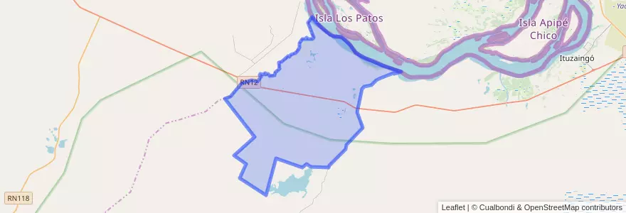 Mapa de ubicacion de Municipio de Villa Olivari.