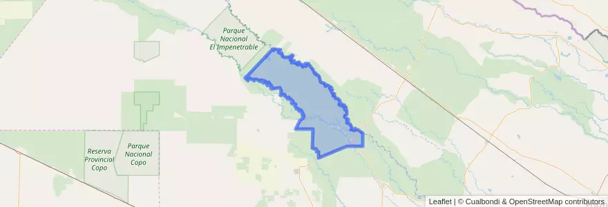 Mapa de ubicacion de Municipio de Villa Río Bermejito.