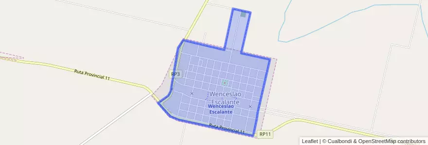 Mapa de ubicacion de Municipio de Wenceslao Escalante.