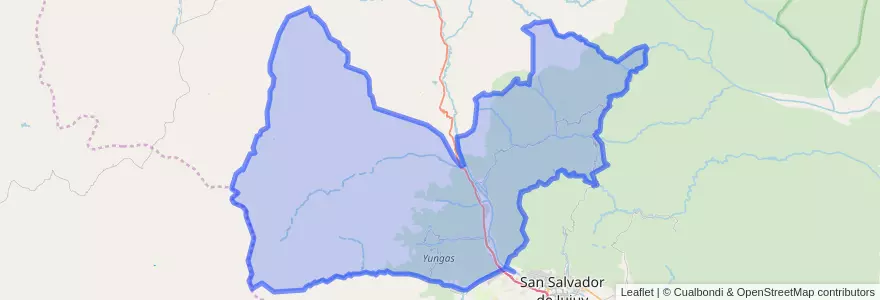 Mapa de ubicacion de Municipio de Yala.