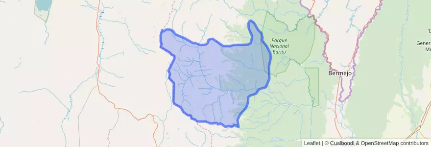 Mapa de ubicacion de Municipio Iruya.