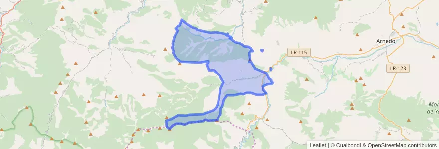 Mapa de ubicacion de Munilla.