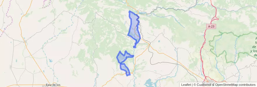 Mapa de ubicacion de Murillo de Gállego.