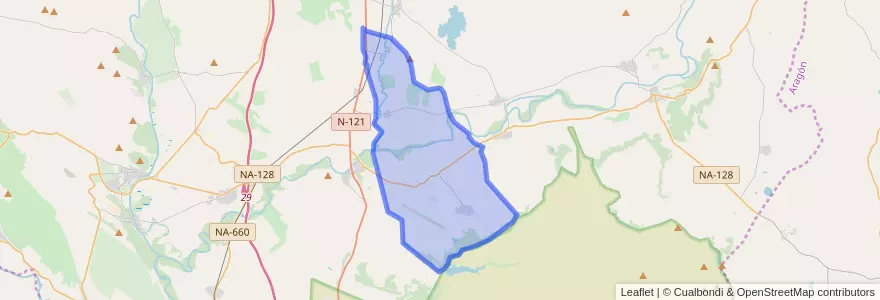 Mapa de ubicacion de Murillo el Cuende.