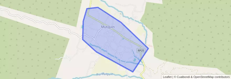 Mapa de ubicacion de Mutquín.