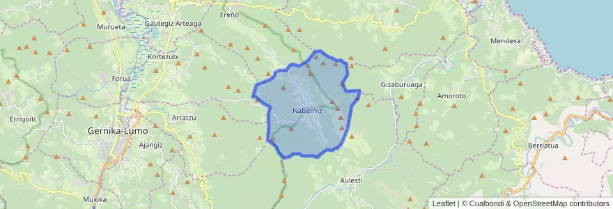 Mapa de ubicacion de Nabarniz.