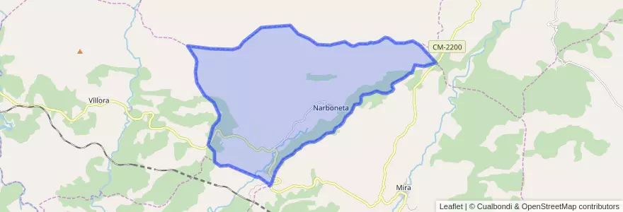 Mapa de ubicacion de Narboneta.