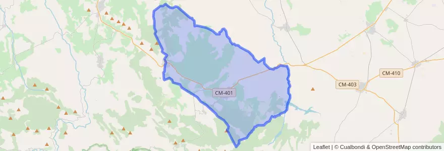 Mapa de ubicacion de Navahermosa.