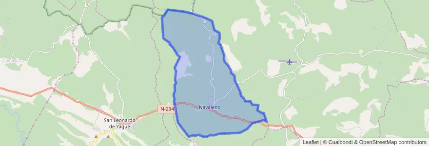 Mapa de ubicacion de Navaleno.
