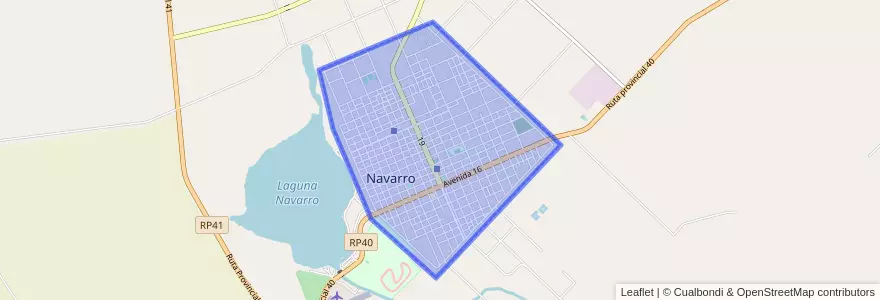 Mapa de ubicacion de Navarro.