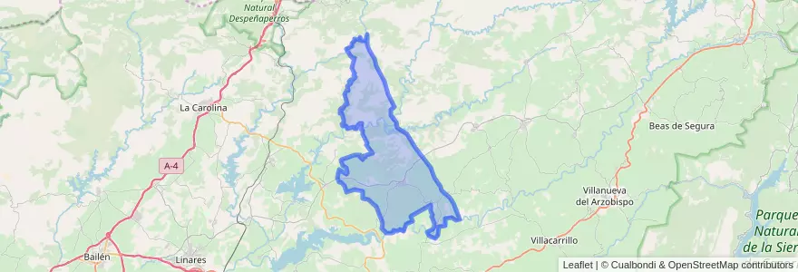 Mapa de ubicacion de نافاس دي سان خوان.