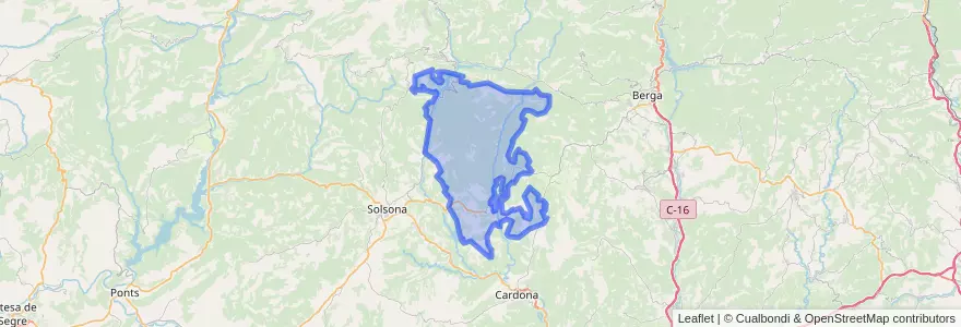 Mapa de ubicacion de Navès.