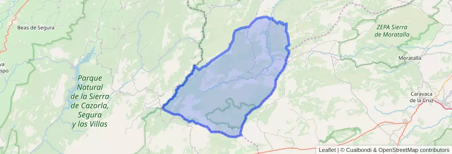 Mapa de ubicacion de Nerpio.