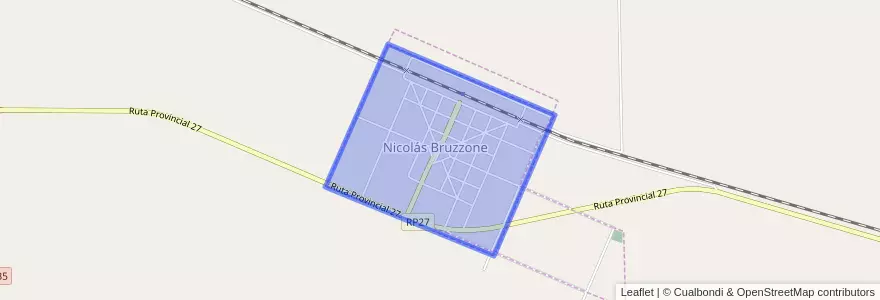 Mapa de ubicacion de Nicolás Bruzzone.
