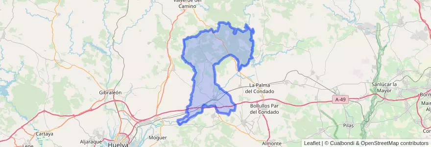 Mapa de ubicacion de Niebla.