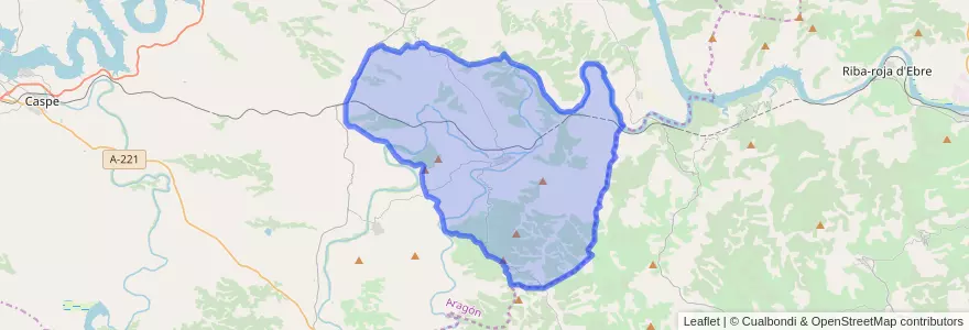 Mapa de ubicacion de Nonaspe / Nonasp.